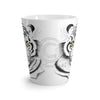 White Tiger Yellow Eyes Watercolor Art Latte Mug Mug