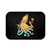 Yellow Blue Octopus Cosmic Dancer Art Bath Mat 24 × 17 Home Decor