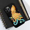 Yellow Blue Octopus Cosmic Dancer Art Mate Tough Phone Cases Case