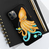 Yellow Blue Octopus Cosmic Dancer Art Mate Tough Phone Cases Case