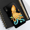 Yellow Blue Octopus Cosmic Dancer Art Mate Tough Phone Cases Case