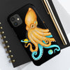 Yellow Blue Octopus Cosmic Dancer Art Mate Tough Phone Cases Case