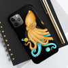 Yellow Blue Octopus Cosmic Dancer Art Mate Tough Phone Cases Case