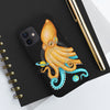 Yellow Blue Octopus Cosmic Dancer Art Mate Tough Phone Cases Case