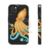 Yellow Blue Octopus Cosmic Dancer Art Mate Tough Phone Cases Iphone 14 Case