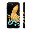 Yellow Blue Octopus Cosmic Dancer Art Mate Tough Phone Cases Iphone 7 Plus 8 Case