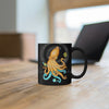 Yellow Blue Octopus Cosmic Dancer Art Mug 11Oz Mug