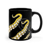 Yellow Kraken Octopus Tentacles Black Mug 11Oz Mug