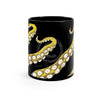 Yellow Kraken Octopus Tentacles Black Mug 11Oz Mug