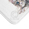 Yoga Calico Kitten Watercolor Ink Bath Mat Home Decor