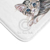 Yoga Calico Kitten Watercolor Ink Bath Mat Home Decor