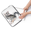 Yoga Calico Kitten Watercolor Ink Laptop Sleeve