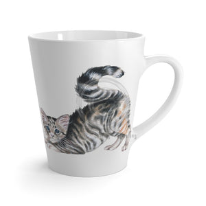 Yoga Cat Watercolor Art Latte Mug 12Oz Mug