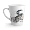 Yoga Cat Watercolor Art Latte Mug Mug