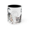 Yoga Cat Watercolor On White Art Accent Coffee Mug 11Oz