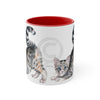 Yoga Cat Watercolor On White Art Accent Coffee Mug 11Oz Red /